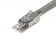 Platinum Tools - 100027C - ezEX48 Cat6A Shielded RJ45 External Ground Connector, 25/Clamshell.
