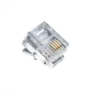 Platinum Tools - 106123J - RJ-11 (6P4C), Round-Solid, 3 Prong (100 Per Jar)