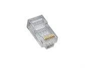 Platinum Tools - 106167C - RJ45 (8P8C), Cat5e HP, Round-Solid 3-Prong. 25/Clamshell.