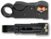 Platinum Tools - 15034C - 3 Level Coax Stripper for RG59/62/6/6Quad. Pkg for Peghook.