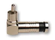Platinum Tools - 18065RA - RCA RG6Q RA Compression, Nickel Pl (Bulk,1ea) Pkg 25pc/Bag