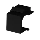Simply 45 - S45-3207B-25 - Blank Keystone Snap-In Inserts, Black UL Listed - 10 pc/Bag, 25/Pack
