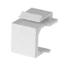 Simply 45 - S45-3207W-25 - Blank Keystone Snap-In Inserts, White UL Listed - 10 pc/Bag, 25/Pack
