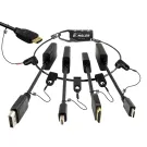 Simply 45 - DO-L001 - SimplyAV 4K Loaded Dongler: DP1.4, MDP1.4, USB Type C, HDMI Port Saver,  Source Harness, Dongler Ring - Boxed