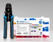 Jonard Tools - TCK-178X - Solderless Ring/Lug Terminal Kit with Crimper