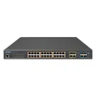 Planet - GS-5220-24UPL4XVR - L3 24-Port 10/100/1000T 802.3bt PoE + 4-Port 10G SFP+ Managed Switch with LCD Touch Screen and Redundant Power (600W)
