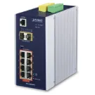 Planet - IGS-10020PT - Industrial SNMP Switch 8-Port 10/100/1000Base-TX 802.3at PoE + 2-Port 100/1000FX (SFP) (-40 ~75C)