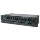 Planet - MC-1500R48 - 19" 2.4U 15-Slot Media Converter Chassis with Optional Redundant DC Power Supply