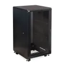Kendall Howard - 3103-3-024-22 - 22U LINIER® Server Cabinet - Glass/Glass Doors - 24" Depth