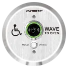 Seco-Larm - SD-9563-KSVQ - 6″ Round IR Wave-to-Open Sensor with Manual Override