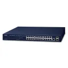 Planet - GS-4210-24T2S - IPv4/IPv6, 24-Port 10/100/1000Base-T + 2-Port 100/1000MBPS SFP L2/L4 SNMP Manageable Gigabit Ethernet Switch