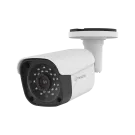 Hanwha - ACO-6020R - Wisenet A Series 2MP IR bullet camera, AHD / TVI / CVI / CVBS formats are available, 2MP @ 30 FPS, 3.6mm fixed focal lens, FoV H: 81° / V: 42°, DWDR, IR distance 25m(82 ft), day & night , IP67, IK10, 12VDC, Analog, white.