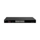 AVYCON - AVN-S16-2P16W270G - 16 Port Network Unmanaged Switch with 16 PoE/PoE+ Gigabit Ports with 2 SFP Ports, Total PoE Budget of 243W, Rack mountable (included)
