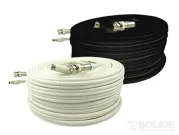 BP0033/PM60W 60' Siamese Zip Cable with BNC Connection White