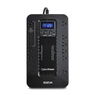 CYBERPOWER - EC850LCD - 850VA/510W, Simulated Sine Wave, NEMA 5-15P, 5 ft cord, 12 NEMA 5-15R, USB, PowerPanel Personal Edition software, 3 year warranty