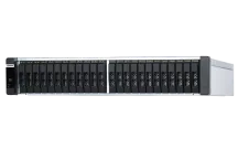 QNAP - ES2486dc-2142IT-96G-US - QNAP 24-Bay Active-Active Dual Controller ZFS NAS and iSCSI/ IP-SAN. 3U, SAS 12G (compatible with SAS 6G), 3 x Gigabit LAN, 4x10GbE(SFP+), 40GbE-ready