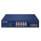 Planet - GS-2210-8P2S - 8-Port 10/100/1000T 802.3at PoE + 2-Port 1000X SFP Web Smart Ethernet Switch