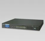 Planet - GS-5220-16T2XVR - L2+ 16-Port 10/100/1000T + 2-Port 10G SFP+ Managed Ethernet Switch with LCD Touch Screen and Redundant Power