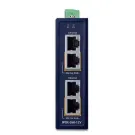 PLANET - IPOE-260-12V - Industrial 2-port 10/100/1000T 802.3at PoE+ Injector w/ 12V Booster (-40~75 degrees C, 12~56VDC)