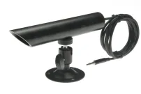 ETS - ML1-WBE - IP54 Un-Pre-Amplified, Bullet Style, Weather resistant, Omni-directional Microphone, 6' 3.5mm Cord