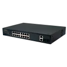 SECO-LARM - NS-516UT-GAQ - 16-Port Gigabit Unmanaged PoE+ Switch