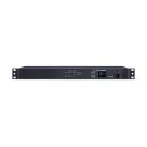 Cyber Power - PDU24006 - Metered ATS PDU, 20A (Derated to 16A), 200-240V, 2 x NEMA L6-20P Plug w/10 Ft Cords, 10 Outlets (8 x C13 + 2 x C19), 1U Rackmount, 3 Year Warranty