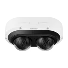 Hanwha - PNM-C12083RVD -6MP x 2CH AI Multi-Directional Dome IR Camera, 3.54~6.69mm