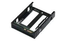 QNAP - QDA-A2AR - Dual 2.5" SATA to 3.5" SATA drive converter/adapter, up to 9.5mm 2.5" drive height support, hardware RAID 0/1, JBOD, Individual disk modes