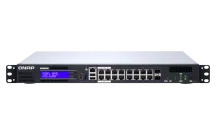 QNAP - QGD-1600P-8G-US - QNAP 16-port 1GbE Switch with 2 RJ45 and SFP+ Combo Port with Intel Celeron Processor and 8GB RAM