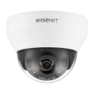 Hanwha - QND-6022R - Wisenet Q network indoor dome camera, 2MP @ 30fps, 4.0mm fixed focal lens (87°), triple codec H.265/H.264/MJPEG with Wisestream II, 120dB WDR, IR LEDs range 65', defocus detection, hallway View, one way audio, built-in SD card sl