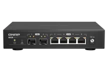 QNAP - QSW-2104-2S-A-US - QNAP Desktop QSW-2104-2S-US, Unmanaged Switch, 4 port 2.5Gbps auto negotiation (2.5G/1G/100M), 2 10GbE SFP+ port