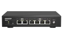QNAP - QSW-2104-2T-A-US - QNAP Desktop QSW-2104-2T-US, Unmanaged Switch, 4 port 2.5Gbps Auto Negotiation (2.5G/1G/100M)