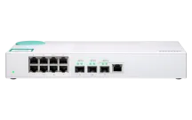 QNAP - QSW-308-1C-US - QNAP QSW-308-1C 8-Port unmanage 1GbE switch. Eight 1GbE NBASE-T ports