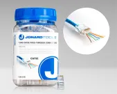 Jonard Tools - RJ45-5100 - RJ45 Cat5/5e Pass-Through Connectors, 100 Pcs In Jar