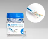 Jonard Tools - RJ45-550 - RJ45 Cat5/5e Pass-Through Connectors, 50 Pcs In Jar
