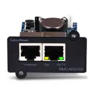 CYBERPOWER - RMCARD205 - Remotely manage, monitor and control UPS & ATS PDU with a web browser (HTTP/HTTPS) or NMS (SNMPv1/v3). Event notifications via email, SMMP traps, Syslog and user upgradeable firmware. Includes port for connecting Environmenta