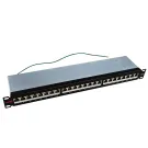 Simply 45 - S45-2724S - 24 Port Loaded STP Cat6/6a Patch Panel, 1RU, 110 style