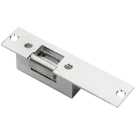 SECO-LARM - SD-994A-A1AQ - 8-16 VAC/12VDC Reversible Electric Door Strike. Asymmetric (strike portion not centered on the reversible faceplate). Fail Secure operation. US26D chrome faceplate.