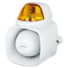 SECO-LARM - SH-816S-SMQ/A - 4-in-1 Multi-Purpose Siren/Strobe (Amber). The ENFORCER 4-in-1 Multi-Purpose Siren/Strobe is multiple communication and signaling devices in one: siren, internal message (up to 2MB .WAV or MP3), broadcast, and (SH-816S-SMQ
