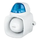 SECO-LARM - SH-816S-SMQ/B - 4-in-1 Multi-Purpose Siren/Strobe (Blue). The ENFORCER 4-in-1 Multi-Purpose Siren/Strobe is multiple communication and signaling devices in one: siren, internal message (up to 2MB .WAV or MP3), broadcast, and (SH-816S-SMQ 