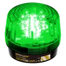SECO-LARM - SL-1301-BAQ/G - 9~24 VAC/VDC LED Strobe Light. Incorporates 32 LEDs. 50,000-Hour operating life. 8 different flash patterns. Adjustable flashing speed. Indoor/outdoor use. Green lens.