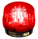 SECO-LARM - SL-1301-BAQ/R - 9~24 VAC/VDC LED Strobe Light. Incorporates 32 LEDs. 50,000-Hour operating life. 8 different flash patterns. Adjustable flashing speed. Indoor/outdoor use. Red lens.