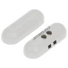 SECO-LARM - SM-4004-TQ/W - Capsule-Type Surface-Mount Closed Loop Magnetic Contact with quick-connect terminal block. 1" Gap. White. Sold in multiples of 10 (price is for 1 pc).