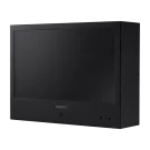 Hanwha - SMT-1030PV - 10" IP public view monitor,1080p (1920x1080), HDMI, VGA, Ethernet, 16:9 aspect ratio, Built-in speaker (2x2 W), VESA mountable (75 x 75mm), black casing, face detection display for visual deterrent, 2MP IP camera built-in, 4.6mm