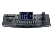 Hanwha - SPC-7000 - Controller, IP system keyboard with touch screen TFT LCD, Interchangeable 3D joystick & jog shuttle for left or right handed users, RS-485, DVR/NVR, Matrix & PTZ control, 1CH video input/output, SSM using USB interface only.