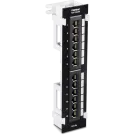 TRENDNET - TC-P12C5V - 12-Port Cat5e Unshielded Wall Mount Patch Panel with Included 89D Bracket