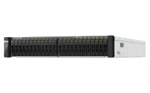 QNAP - TDS-h2489FU-4309Y-64G-US - QNAP 24-Bay 2U all-flash NAS, NVMe Gen 4 x4, Dual Intel Xeon Silver 4309Y processor (up to 3.6 GHz), 64GB RDIMM ECCC DDR4 RAM, 4 x 2.5GbE LAN, 2 x 25GbE SFP28 SmartNIC port, 2 x PCIe expansion slot