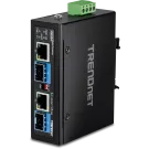 TRENDNET - TI-BF22SFP - 2-Port Industrial SFP to Gigabit PoE++ Media Converter