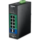 Trendnet - TI-PG103i - 10-Port Industrial Gigabit L2 Managed PoE+ DIN-Rail Switch 24 - 57V