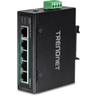 TRENDNET - TI-PG50 - 5-Port Industrial Gigabit PoE + DIN-Rail Switch